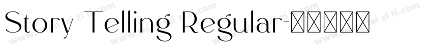 Story Telling Regular字体转换
